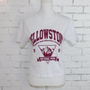 Yellowstone National Park Cropped T-shirt (NWOT)
